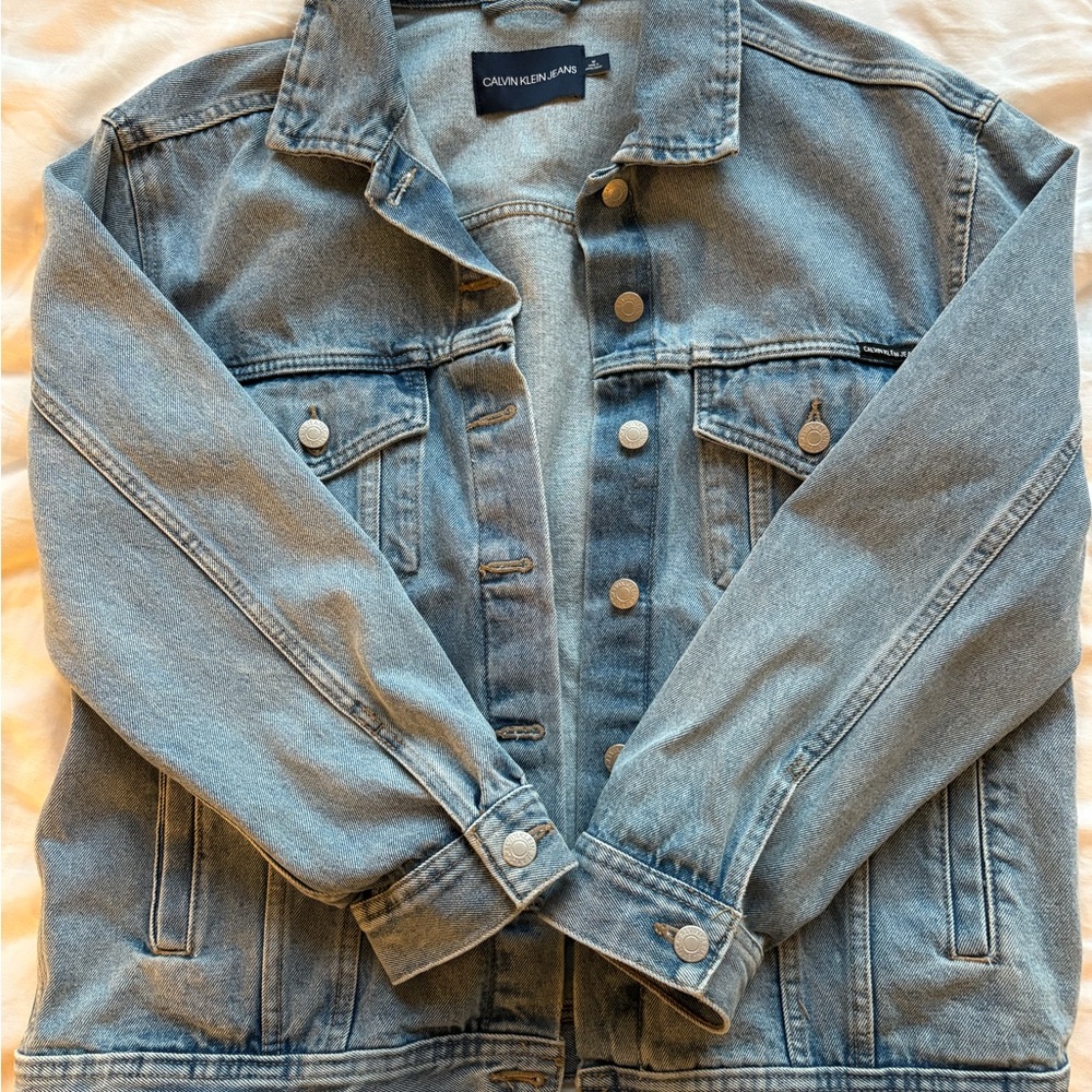 Calvin Klein Light Blue Denim Jean Jacket